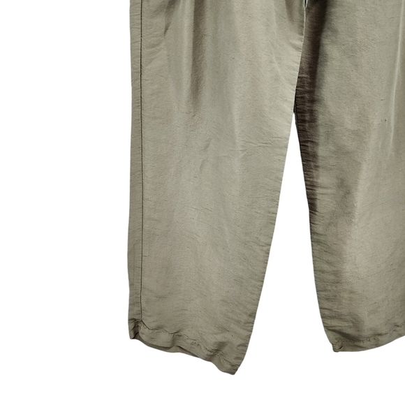 Mike & Tod Vintage Women's 100% Silk Lightweight Straight Leg Cargo Pants - L - Picture 4 of 8